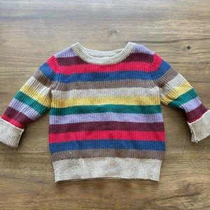 Toddler unisex multi stripe sweater size 2T